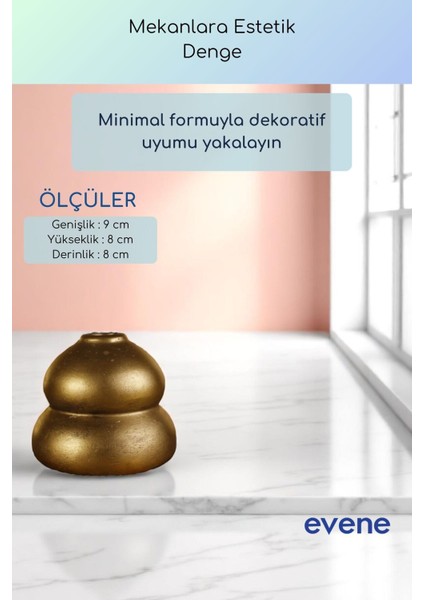 Vazo Küçük Vazo Masa Üstü Vazo Ev Dekorasyon Vazo Altın Eskitme Renk Model 65 modelleri