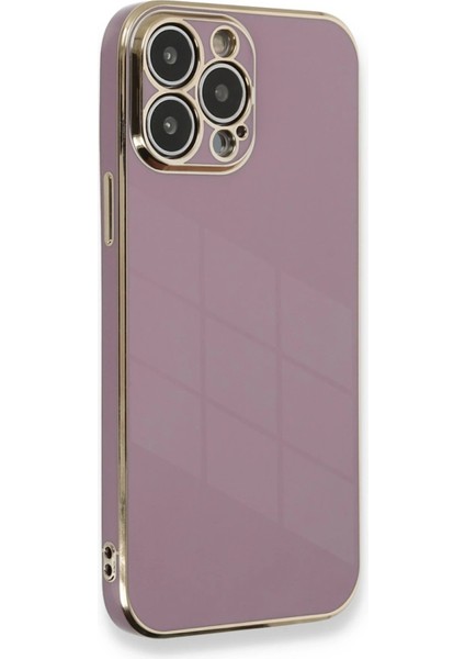 Newface iPhone 13 Pro Max Kılıf Volet Silikon - Mor