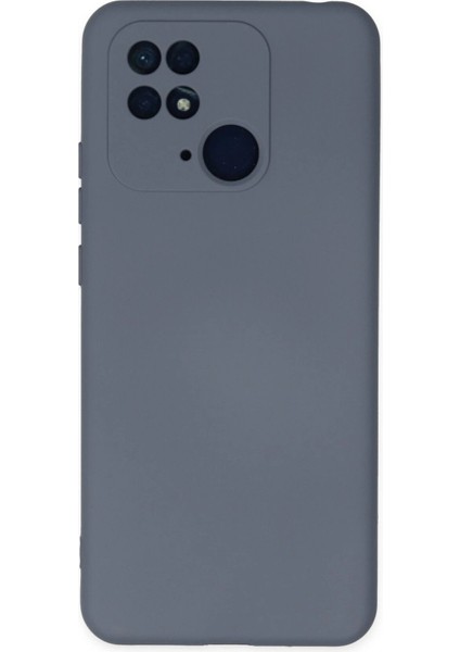 Newface Xiaomi Redmi 10C Kılıf Nano Içi Kadife Silikon - Gri