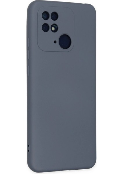 Newface Xiaomi Redmi 10C Kılıf Nano Içi Kadife Silikon - Gri modelleri