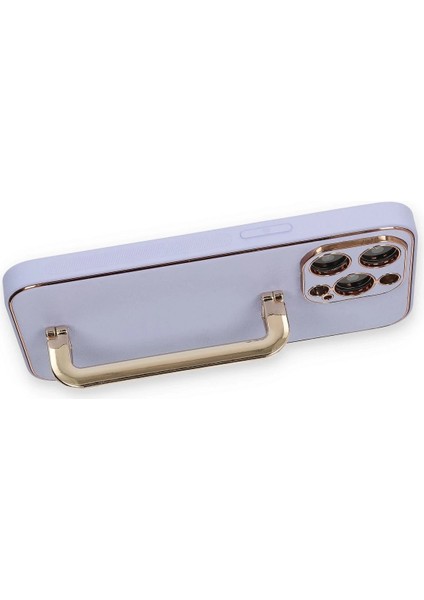 Newface iPhone 13 Pro Max Kılıf Coco Elit Kapak - Lila modelleri