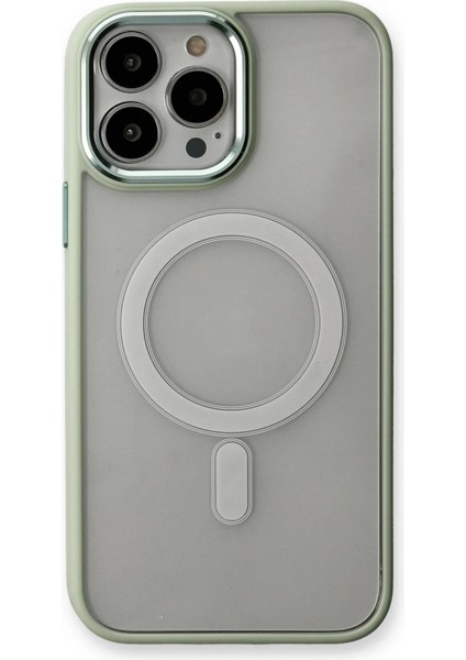 Newface iPhone 13 Pro Kılıf Room Magneticsafe Silikon - Su Yeşili fiyatları