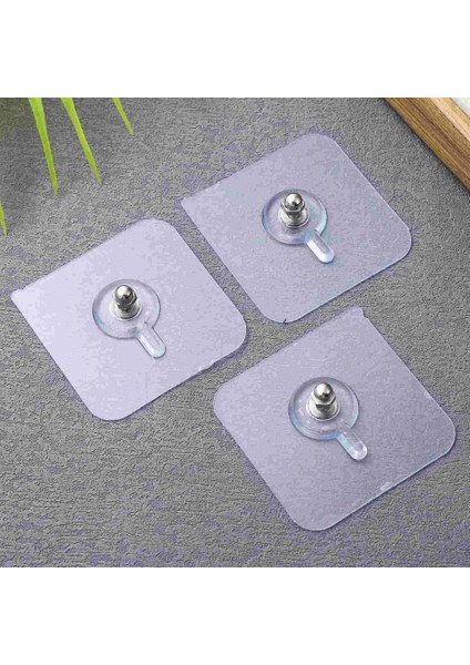 Ultra Güçlü Kendinden Yapışkanlı 8 Adet Şeffaf Askı Vida Askı Toblo Askı Banyo Mutfak Askısı fiyatları