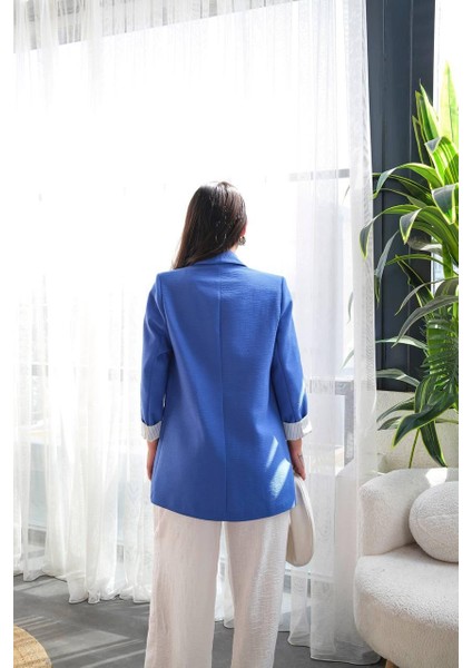 Lacivert Keten Blazer Ceket fiyatları