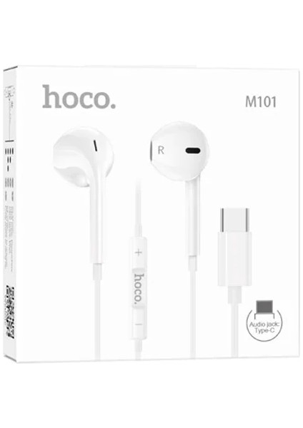 Hoco M101 Crystal Type-C Kulakiçi Mikrofonlu Kablolu KULAKLIK-(1903)