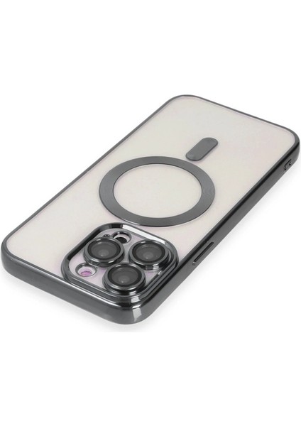 Newface iPhone 15 Pro Max Kılıf Kross Magneticsafe Kapak - Titan Gri fırsatları