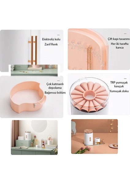 Ezere Takı-Yüzük-Küpe-Kolye ve Aksesuar Düzenleyici Mücevher Organizeri Saklama KUTUSU-(1903) fırsatları