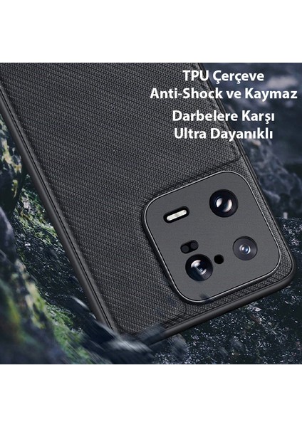 Dux Ducis Xiaomi 13 Pro Fino Serisi Premium Dokuma Silikon KILIF-(1903)