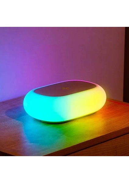 Ally K31 Kablosuz Şarj Cihazı Rgb Gece LAMBASI-(1903)