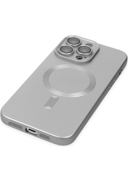 Newface iPhone 14 Pro Kılıf Moshi Lens Magneticsafe Silikon - Gümüş fırsatları