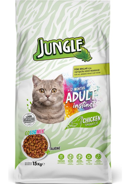 Color Mix Tavuklu Kedi Maması 15 kg