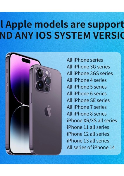 Endoskop Yılan Video Kamera Ios Uyumlu Led’li 10 Metre 7 mm Sert Kablo 2mp Full Hd - Lisinya