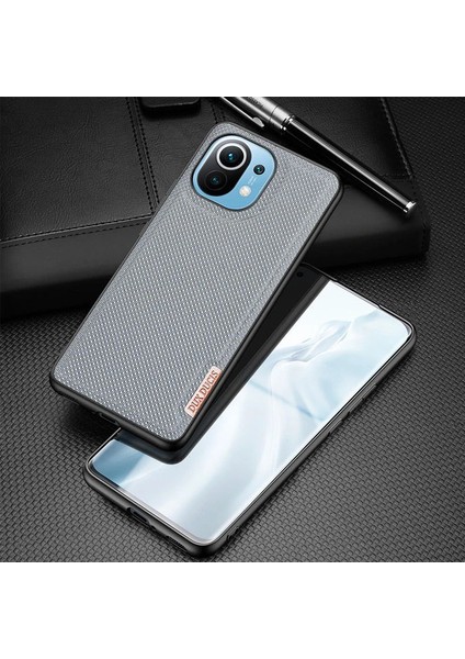Dux Ducis Fino Serisi Xiaomi Mi 11 Kılıf Premium Dokuma Silikon KILIF-(1903) modelleri