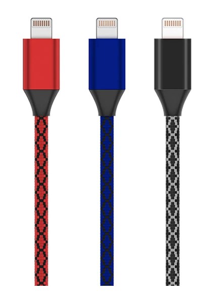 Iphone 14-13-12 11 3.0A Hızlı Halat USB Şarj Kablosu 1MM-(1903)