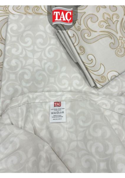 Angel Krem Pamuk Saten Çift Kişilik Nevresim Takımı fırsatları