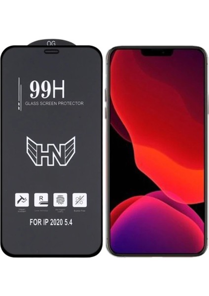 iPhone 12 Mini 5.4 3D Full High Aluminum Tempered Cam Ekran KORUYUCU-(1903)