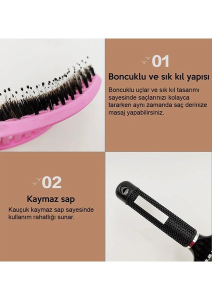 Ezere Detangle Saç Açma ve Tarama Fırçası Saç TARAĞI-(1903) fırsatları