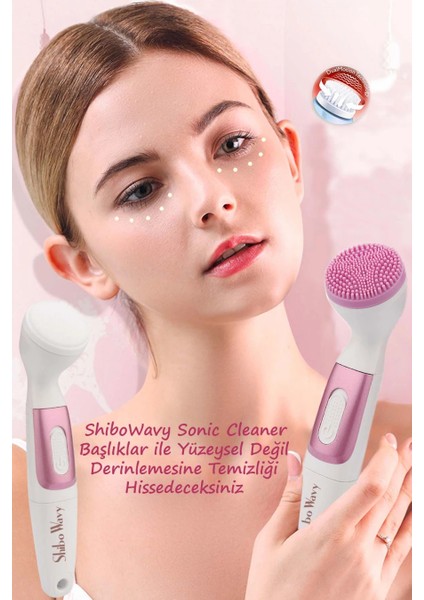 Shibo Wavy Profesyonel Yüz Epilatörü ve Yüz Temizleme FIRÇASI-(1903) fırsatları