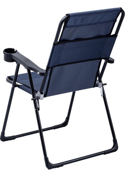 2 Adet Katlanır Kamp Sandalyesi ve Masa Seti - Rest - Taşıma Çantalı - Lacivert - 130 kg Taşıma fırsatları