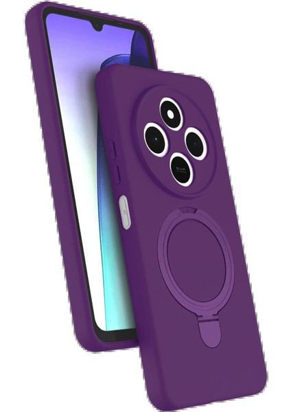 CPT05 Xiaomi Redmi 14C Regal Magsafe Standlı Kapak - Derin Mor