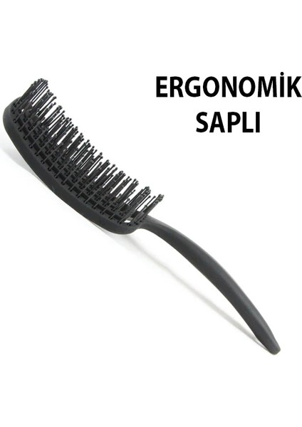 Ezere Büyük Kavisli Yumuşak Saç Açma ve Tarama FIRÇASI-(1903) indirimleri
