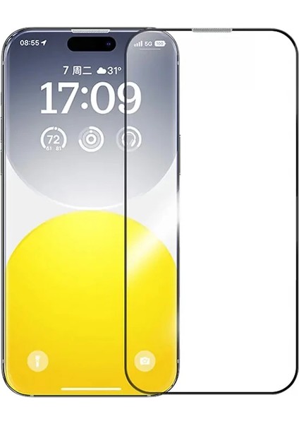 Baseus Corning iPhone 15 Pro Max Hd Tempered Full Koruma Cam Ekran KORUYUCU-(1903)