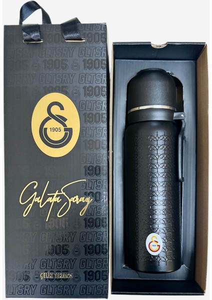 650ml Lisanslı Çift Katlı Paslanmaz Çelik Termos Hediye Kutulu