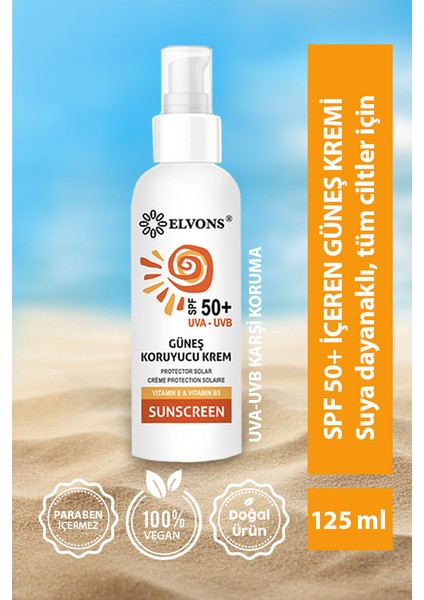 Koruyucu ve Leke Karşıtı Güneş Kremi Sprey SPF 55+ Tüm Ciltler İçin 125 ML