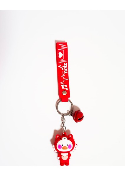 Anahtarlık Kırmızı Sevimli Ördek