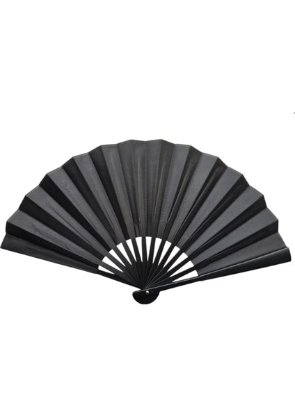 Plastik Kumaş Yelpaze 12'li Siyah ( Lisinya )