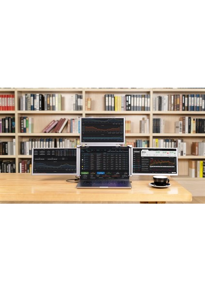 TRİMONİTÖR - 14” Taşınabilir Üçlü Monitör