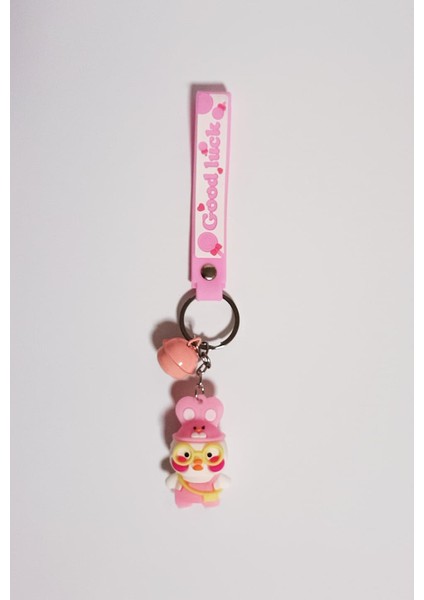 Anahtarlık Pembe Şapkalı Ördek