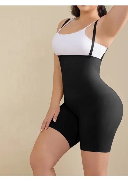 Pagliye Model Toparlayıcı Lazer Kesim Askılı Şort Korse