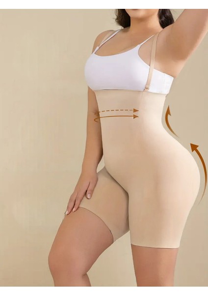 Pagliye Model Toparlayıcı Lazer Kesim Askılı Şort Korse