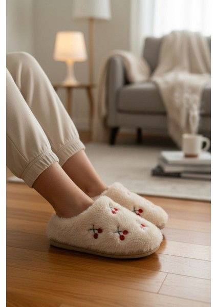 Kadın Günlük Terlik Peluş Içi Yünlü Kürklü Terlik Misafir Çeyiz Bohça Gelin Ev Terliği fiyatları