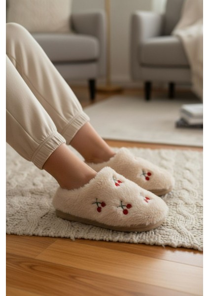 Kadın Günlük Terlik Peluş Içi Yünlü Kürklü Terlik Misafir Çeyiz Bohça Gelin Ev Terliği fırsatları