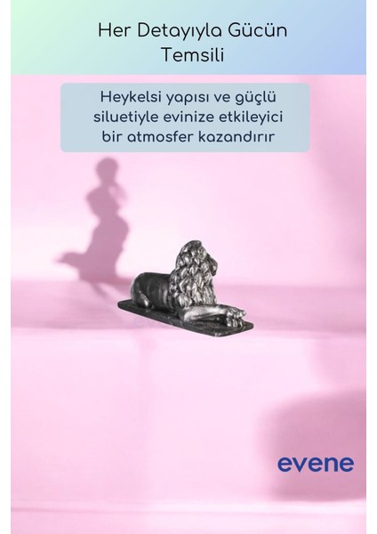 Dekoratif Obje Biblo Ev Dekorasyon Heykel Salon Masa Üstü Süs Eşyası Aslan Beyaz Model 58 fiyatları