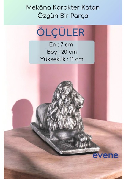 Dekoratif Obje Biblo Ev Dekorasyon Heykel Salon Masa Üstü Süs Eşyası Aslan Beyaz Model 58 modelleri
