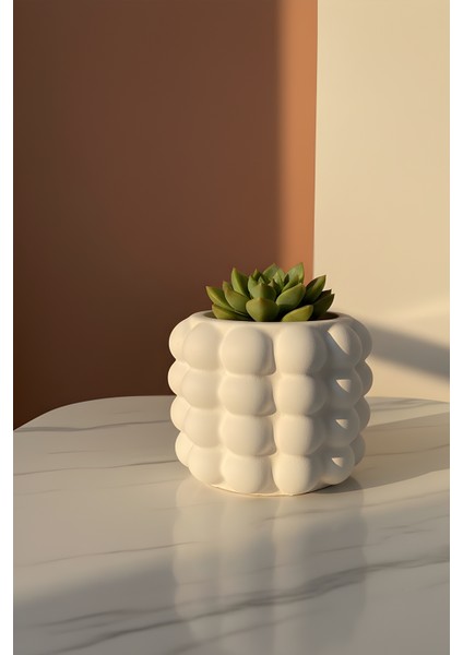 Beton Dekoratif Bohem Orta Boy Saksı – Iskandinav Tasarım 12 x 12 fiyatları