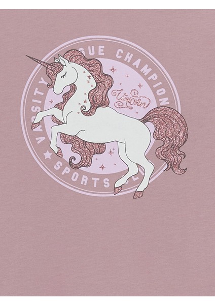 Lcw Kids Pembe Bisiklet Yaka Baskılı Uzun Kollu Kız Çocuk Tişört fiyatları