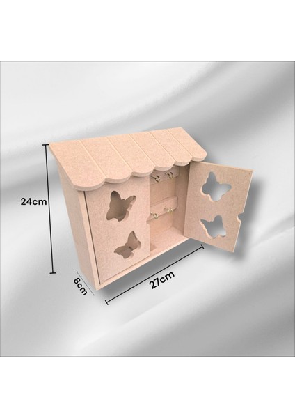 Ahşap Boyanabilir Iki Kapaklı Dekoratif Anahtarlık fiyatları