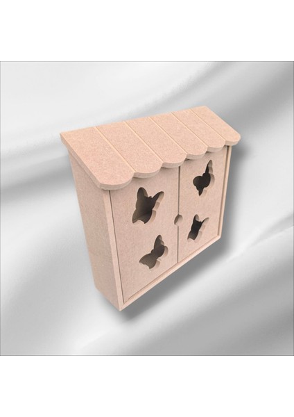 Ahşap Boyanabilir Iki Kapaklı Dekoratif Anahtarlık indirimleri