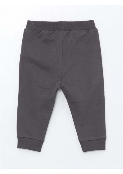 Lcw Baby Mavi Bisiklet Yaka Baskılı Erkek Bebek Sweatshirt ve Eşofman Alt 2'li Takım indirimleri