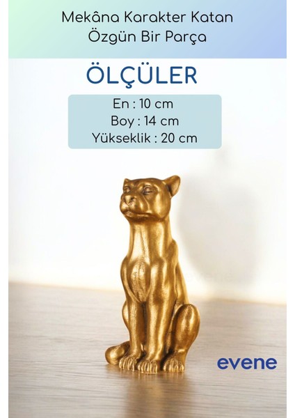 Dekoratif Obje Biblo Ev Dekorasyon Heykel Salon Masa Üstü Süs Eşyası Kedi Siyah Model 60 modelleri