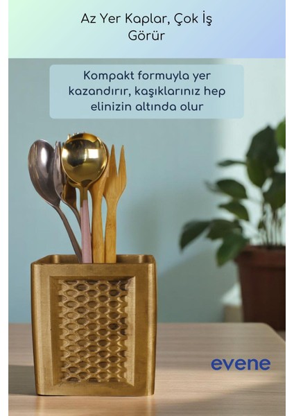 Tezgah Üstü Kaşıklık Dekoratif Dik Kaşıklık Silindir Kaşıklık Beyaz Renk Model 86 fırsatları