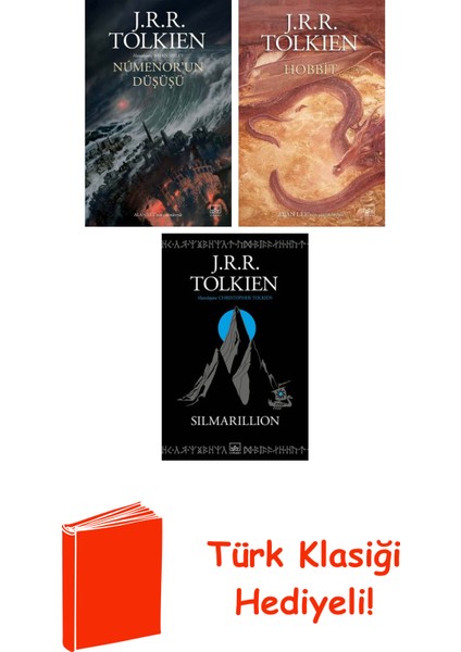 J.r.r. Tolkien 3 Kitap Seti + Türk Klasiği Hediye