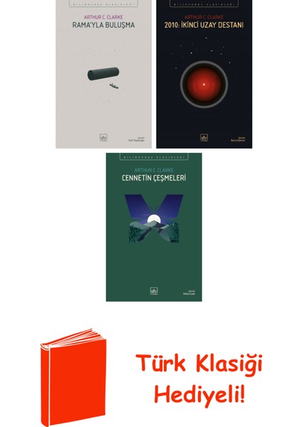 Arthur C. Clarke 3 Kitap Seti + Türk Klasiği Hediye