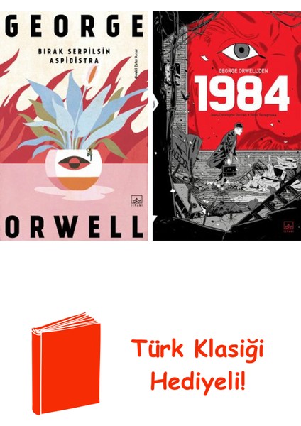 George Orwell 2 Kitap Seti + Türk Klasiği Hediye