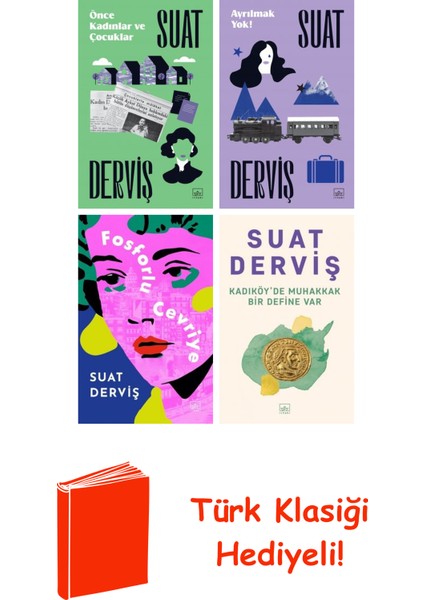 Suat Derviş 4 Kitap Seti + Türk Klasiği Hediye