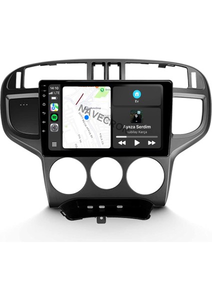 Hyundaı Matrıx 9" Uyumlu Androıd Multimedya Gerçek 2/32 Kablosuz Carplay Geri Görüş Kameralı